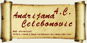 Andrijana Čelebonović vizit kartica